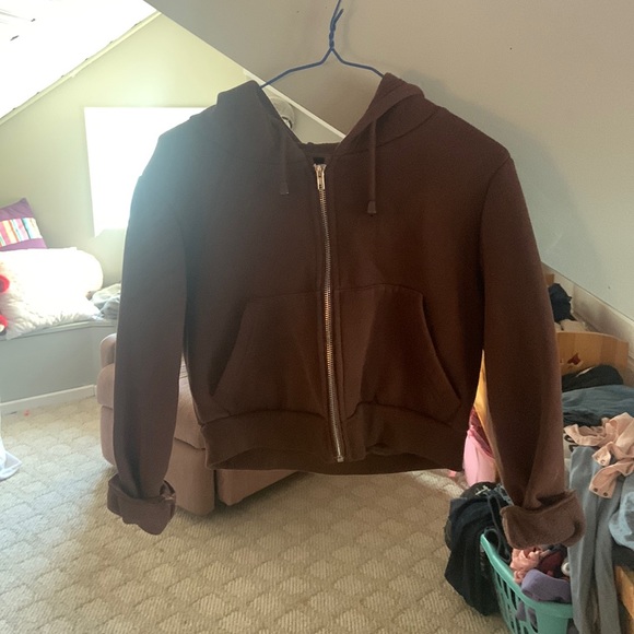 Womens cropped zip up - Picture 1 of 4